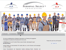 Tablet Screenshot of personalselect.de